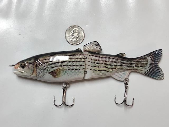 bass fishing lure company Hightower's Tackle Company- Swimbaits 7" Striper lure, Striper/ Large Bass