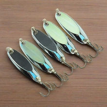 Load image into Gallery viewer, 10 New, Kastmaster Style Silver Spoon,  1/4 ounce great for Trout,&amp; Bass