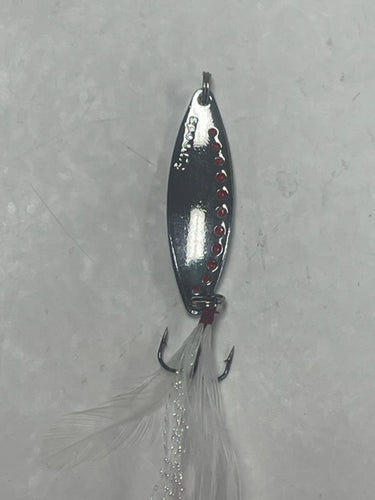 Hightower Tackle Company's fishing spoons!  Silver, Gold, Cooper,