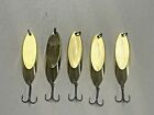 5 New, Kastmaster Style Gold Spoon, 1 ounce great for Trout,& Bass (Copy)