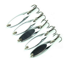 Load image into Gallery viewer, 15 New, Kastmaster Style Silver Spoon,  1/4 ounce great for Trout,&amp; Bass