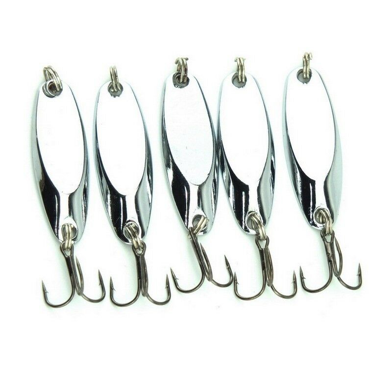 10 New, Kastmaster Style 1/2 oz Silver Spoon, great for Trout