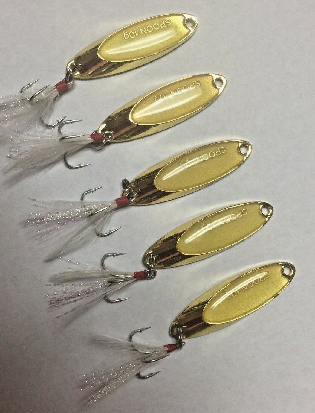 Hightower Tackles New Kastmaster style Gold Rooster tail spoons 5 lure –  Hightower Tackle Company
