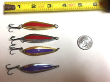 Load image into Gallery viewer, 4 New Casting or Trolling Spoons 3/8 Ounce NEW