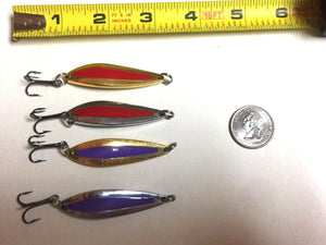 4 New Casting or Trolling Spoons 3/8 Ounce NEW