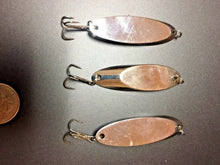 Load image into Gallery viewer, 10 New, Kastmaster Style Silver Spoons,  1 ounce Trout,&amp; Bass, Ocean?