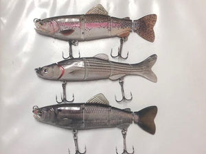 Hightower's Tackle Company- Swimbaits 6" All 3 patterns Striper/ Large Bass