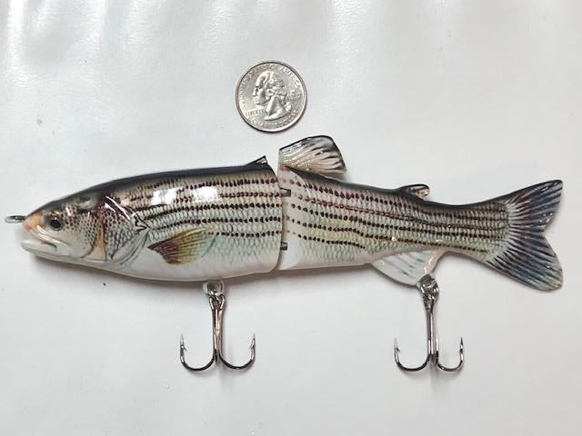 fish lure striper Hightower's Tackle Company- Swimbaits 7" Striper lure, Striper/ Large Bass