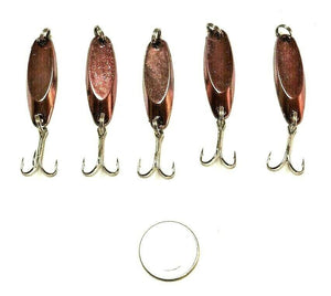 Hightower’s 5 New, Kastmaster Style Rose Spoon,1/4 ounce great for Trout,Bass